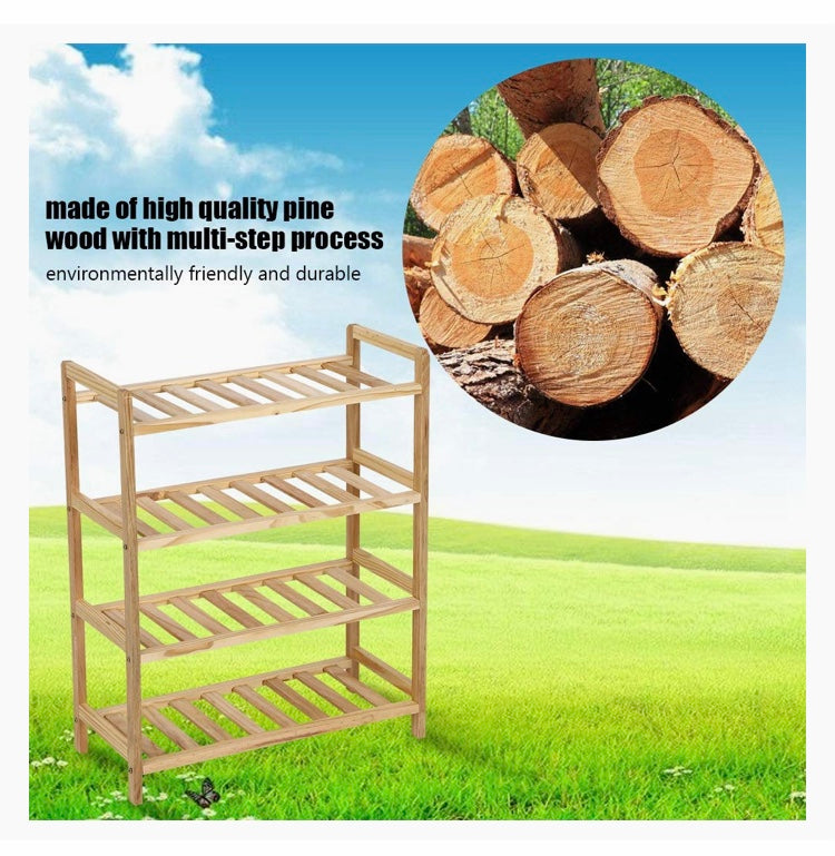 Wooden Shoe Rack, Multifunctional Shoe Rack, Free Standing Shoe Storage Organizer Wooden Shoe Rack, Multifunctional Shoe Rack, Free Standing Shoe Storage Organizer